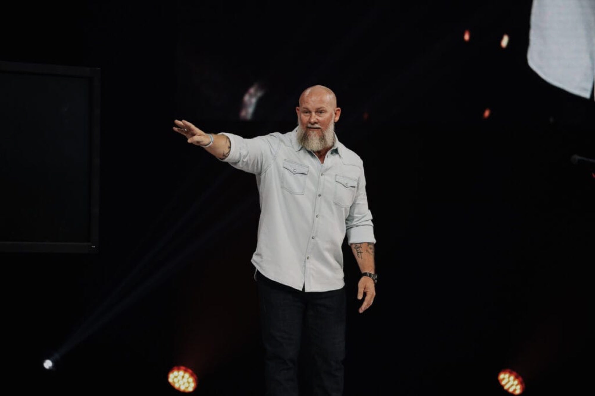 Pastor Joby Martin teaching on a Sunday morning at Eleven22